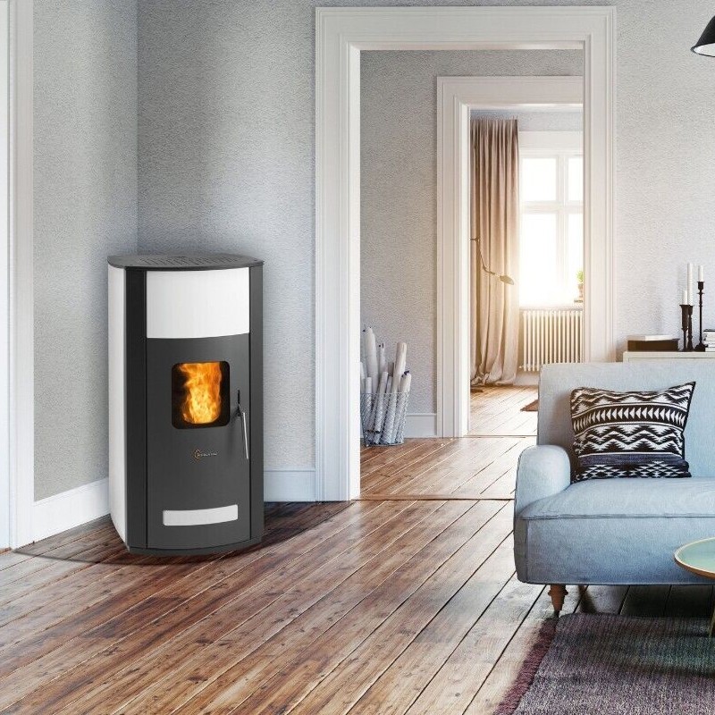 Stufa a pellet Idro TermoVana Pegaso 33.0 rivestimento metallo tortora, 30.5kW Termovana - 7 Stufa a pellet Idro TermoVana Pegaso 33.0 rivestimento metallo tortora, 30.5kW Termovana - 7