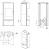 Stufa a legna TermoVana Vitre 7.5 Nera opaca con porta panoramica, 7,15kW Termovana - 3 Stufa a legna TermoVana Vitre 7.5 Nera opaca con porta panoramica, 7,15kW Termovana - 3