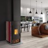 Stufa a legna ermetica TermoVana Aurora 12 maiolica rossa con focolaio alte prestazioni, 12kW Termovana - 4 Stufa a legna ermetica TermoVana Aurora 12 maiolica rossa con focolaio alte prestazioni, 12kW Termovana - 4