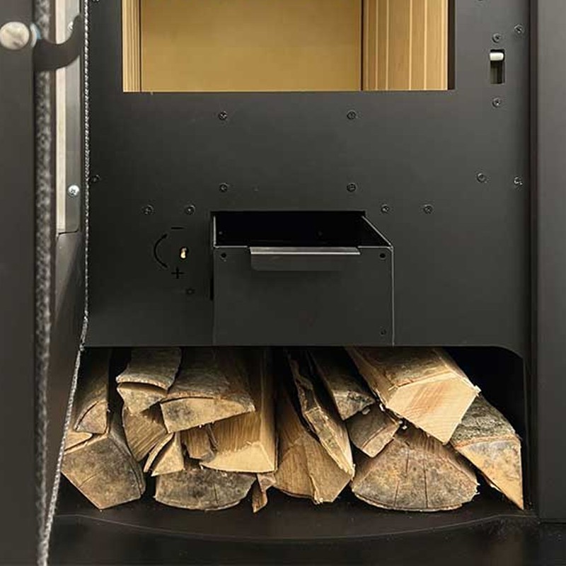 Stufa a legna Idro TermoVana Alba 16 Hydro nera 16.3kW per riscaldare ambienti e acqua sanitaria Termovana - 3 Stufa a legna Idro TermoVana Alba 16 Hydro nera 16.3kW per riscaldare ambienti e acqua sanitaria Termovana - 3