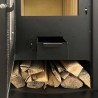 Stufa a legna Idro TermoVana Alba 16 Hydro nera 16.3kW per riscaldare ambienti e acqua sanitaria Termovana - 3 Stufa a legna Idro TermoVana Alba 16 Hydro nera 16.3kW per riscaldare ambienti e acqua sanitaria Termovana - 3