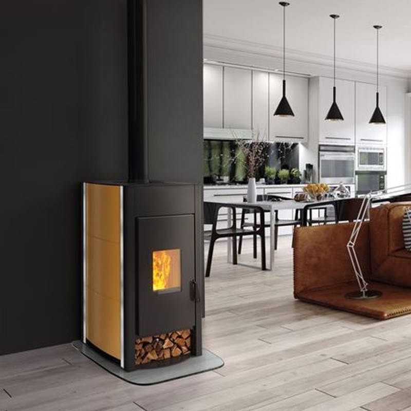 Stufa a legna Idro TermoVana Aurora 16 Hydro cuoio 16.3kW per riscaldare ambienti e acqua sanitaria Termovana - 4 Stufa a legna Idro TermoVana Aurora 16 Hydro cuoio 16.3kW per riscaldare ambienti e acqua sanitaria Termovana - 4