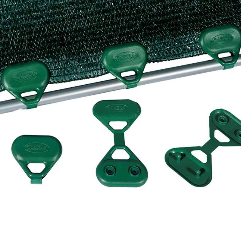 Clip in polipropilene Dakota per fissaggio reti da cantiere oscuranti (100pz) Dakota - 2 Clip in polipropilene Dakota per fissaggio reti da cantiere oscuranti (100pz) Dakota - 2