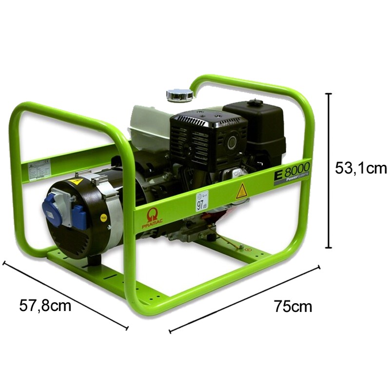 Generatore di corrente a benzina Pramac E8000 Monofase 6.4kW Pramac - 6 Generatore di corrente a benzina Pramac E8000 Monofase 6.4kW Pramac - 6