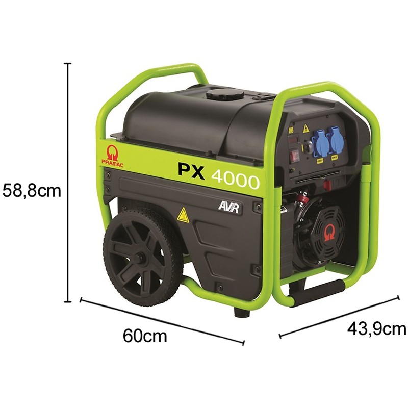 Generatore di corrente a benzina Pramac PX4000 Monofase 2.7kW con ruote Pramac - 6 Generatore di corrente a benzina Pramac PX4000 Monofase 2.7kW con ruote Pramac - 6
