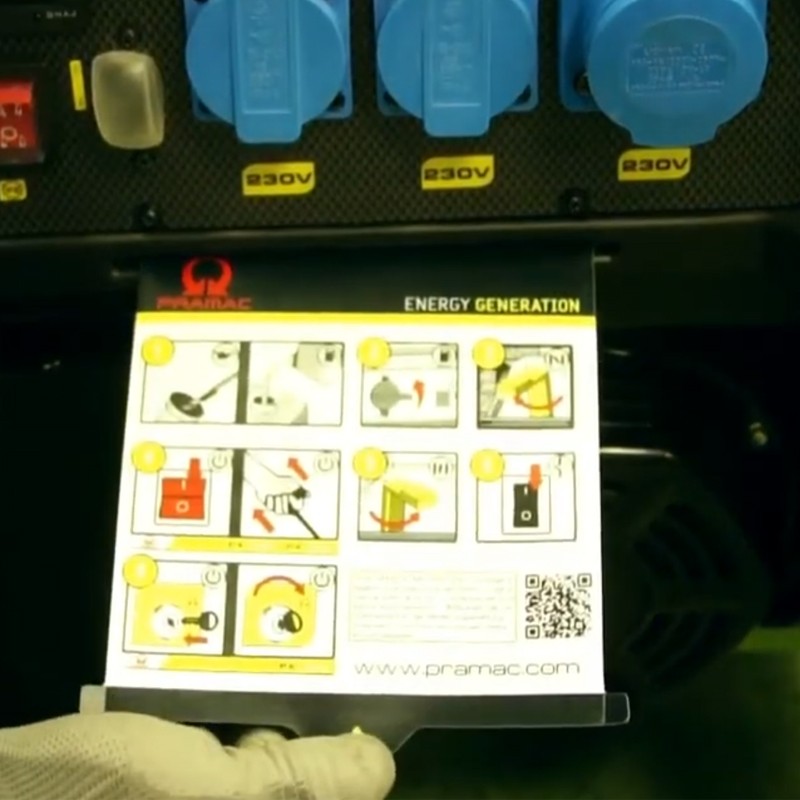 Generatore di corrente a benzina Pramac PX8000 Monofase 5.4kW con ruote Pramac - 2 Generatore di corrente a benzina Pramac PX8000 Monofase 5.4kW con ruote Pramac - 2