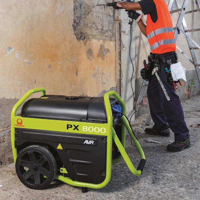 Generatore di corrente a benzina Pramac PX8000 Monofase 5.4kW con ruote Pramac - 6 Generatore di corrente a benzina Pramac PX8000 Monofase 5.4kW con ruote Pramac - 6