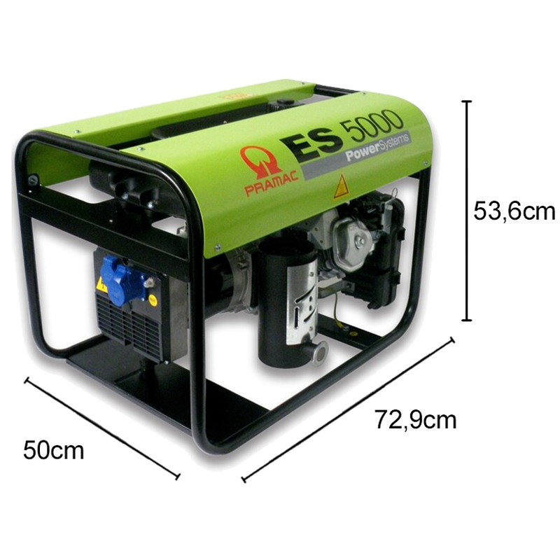 Generatore di corrente a benzina Pramac ES5000 Monofase 4.6kW Pramac - 7 Generatore di corrente a benzina Pramac ES5000 Monofase 4.6kW Pramac - 7