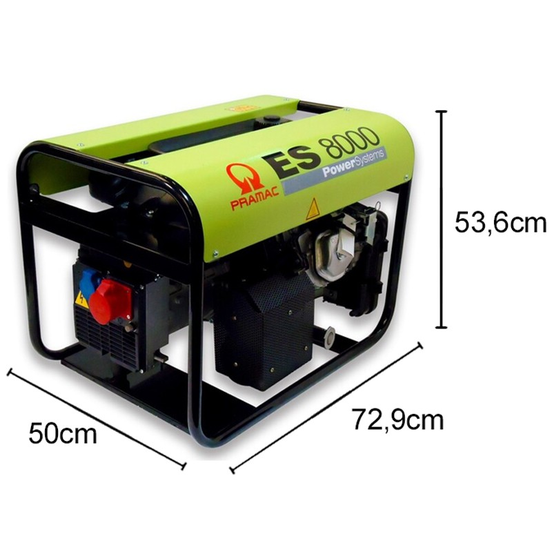 Generatore di corrente a benzina Pramac ES8000 Trifase 6.6kW con regolatore automatico tensione Pramac - 7 Generatore di corrente a benzina Pramac ES8000 Trifase 6.6kW con regolatore automatico tensione Pramac - 7