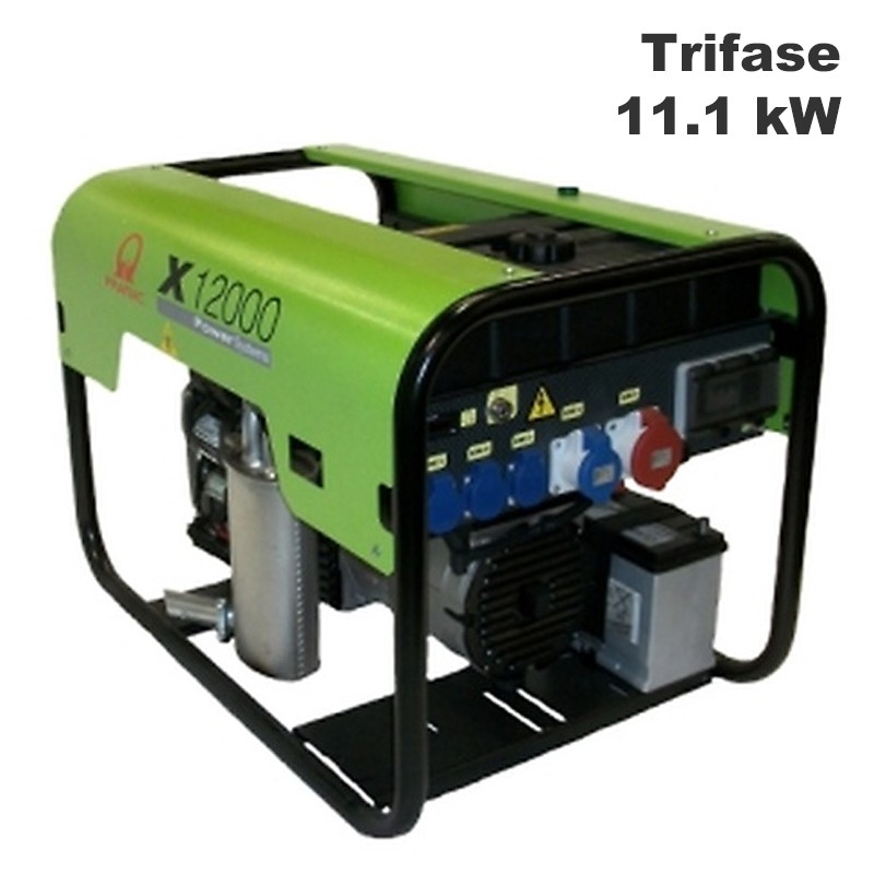 Generatore di corrente a benzina Pramac X12000 Trifase 11.1kW Generatore di corrente a benzina Pramac X12000 Trifase 11.1kW