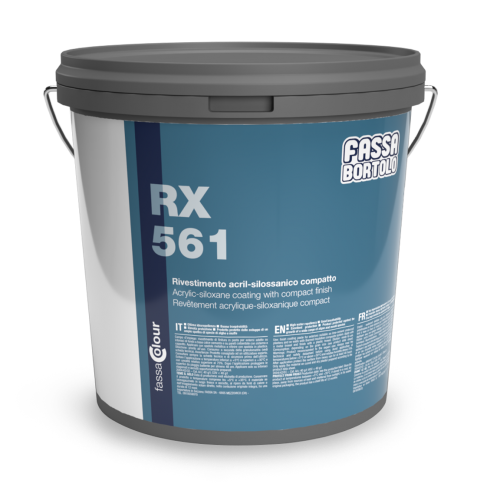 Rivestimento Fassa RX561 acril-silossanico rustico bianco (Secchio da 25 Kg) Fassa Bortolo - 1