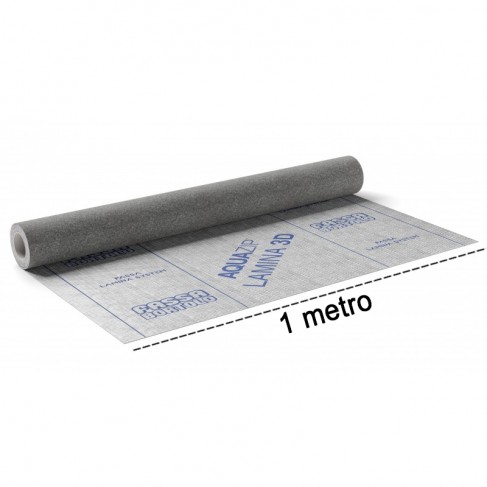 Membrana impermeabilizzante Fassa Bortolo Aquazip Lamina 3D con funzione anticalpestio (Rotolo 1x25 metri) Fassa Bortolo - 1
