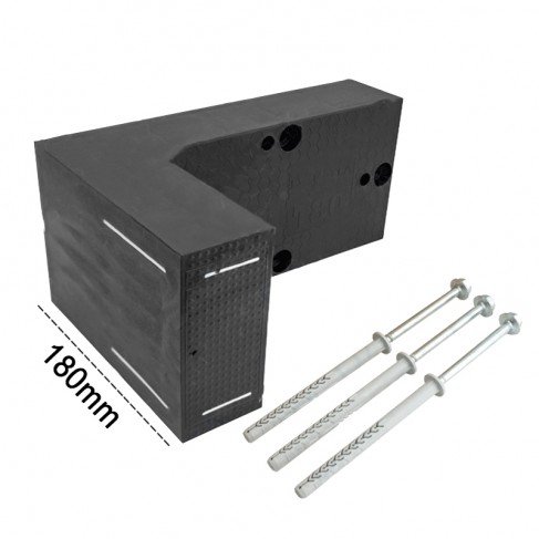 Elemento di fissaggio per cappotti Dakota DK-MY FIX 180x125x280mm con rinforzi in ABS (12pz)