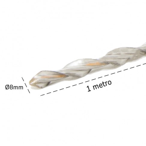 Barre elicoidali Dakota Helikon Pro in acciaio inox AISI 316 - Ø8mm x 1mt (20pz)