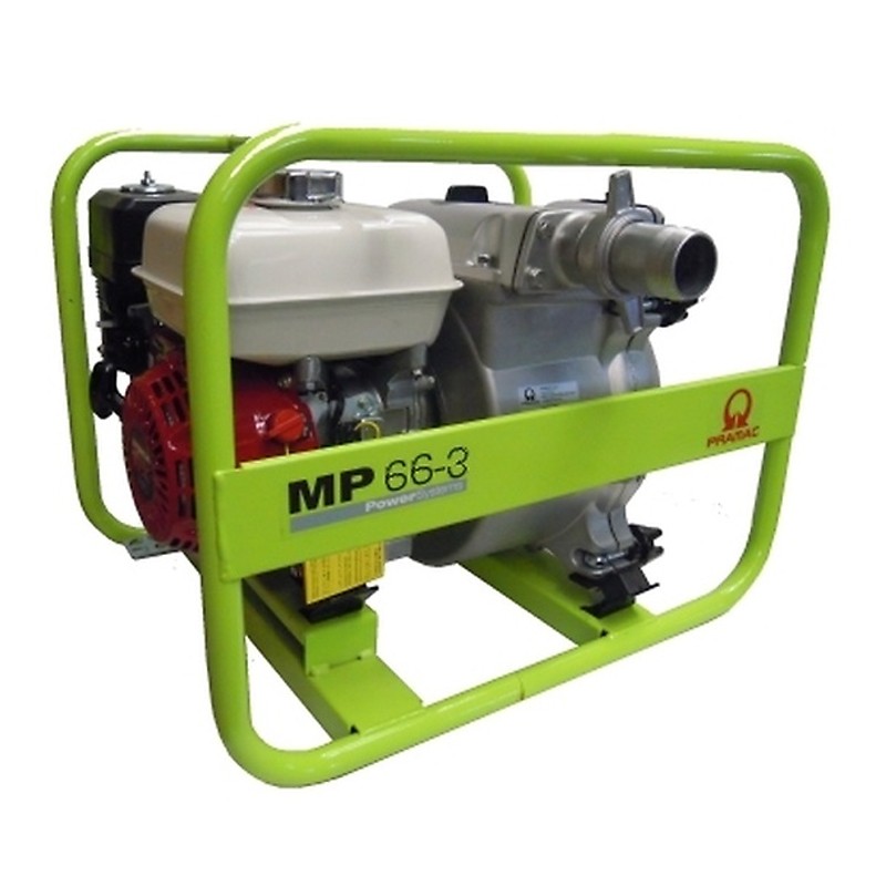 Motopompa a benzina per acque nere Pramac MP 66-3 avviamento a strappo, portata 1340l/min
