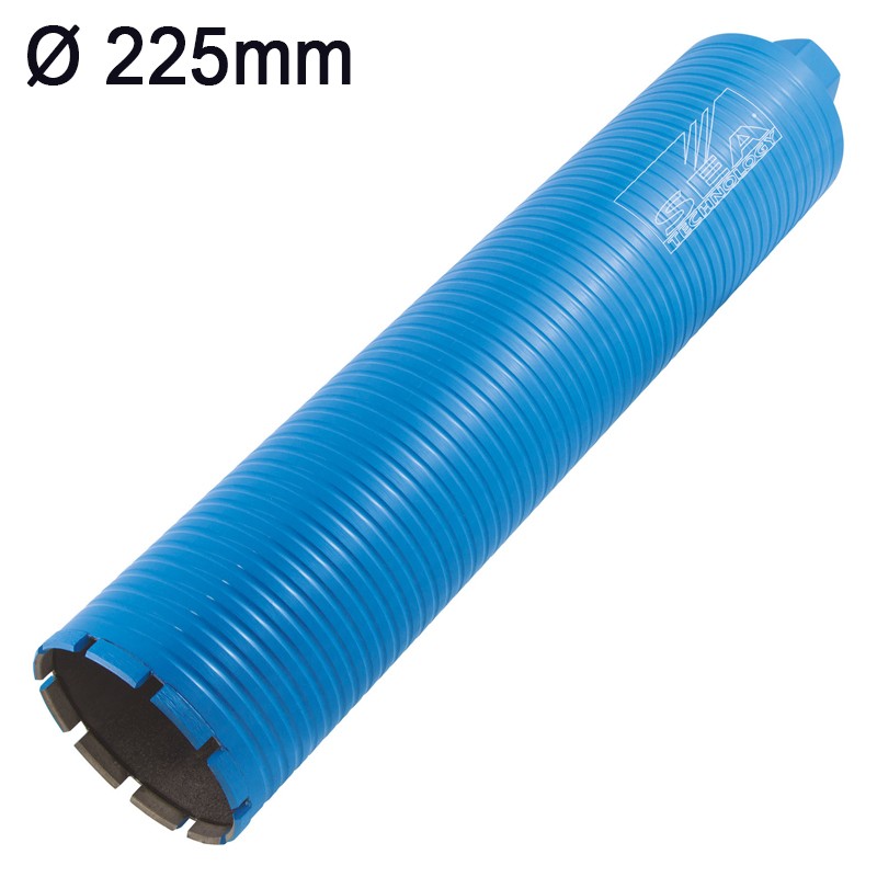 Corona diamantata Sea Technology Tre 450 per carotatura a umido attacco 1.1/4", 225mm Corona diamantata Sea Technology Tre 450 per carotatura a umido attacco 1.1/4", 225mm