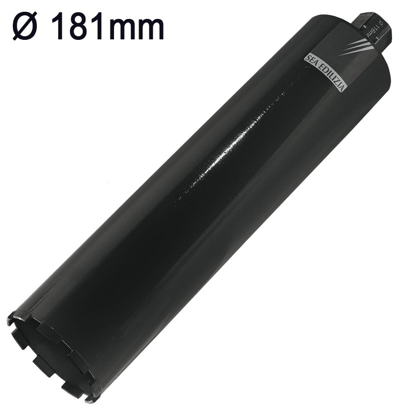 Corona diamantata a umido Sea Technology Uno 450 per cemento armato attacco 1.1/4", 181mm Corona diamantata a umido Sea Technology Uno 450 per cemento armato attacco 1.1/4", 181mm