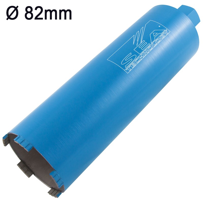 Corona diamantata a secco Sea Technology Tre 300 per cemento armato attacco 1.1/4", 82mm Corona diamantata a secco Sea Technology Tre 300 per cemento armato attacco 1.1/4", 82mm