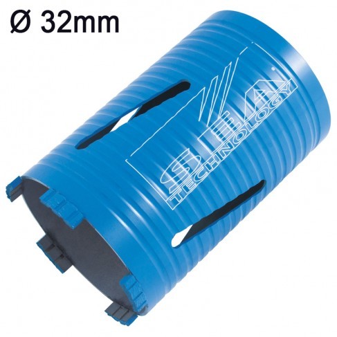 Corona diamantata a secco Sea Technology Tre 150 per cemento armato attacco M16, 32mm