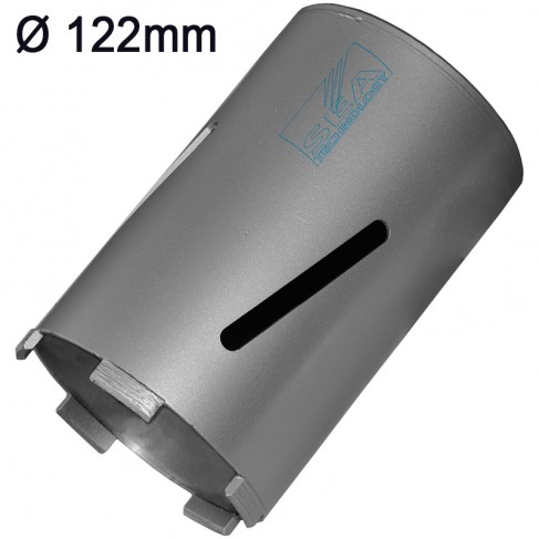 Corona diamantata a secco Sea Technology Due 150 per cemento stagionato attacco M16, 122mm