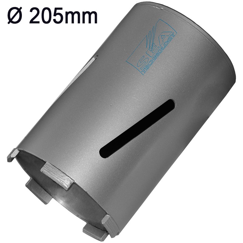 Corona diamantata a secco Sea Technology Due 150 per cemento stagionato attacco M16, 205mm Corona diamantata a secco Sea Technology Due 150 per cemento stagionato attacco M16, 205mm