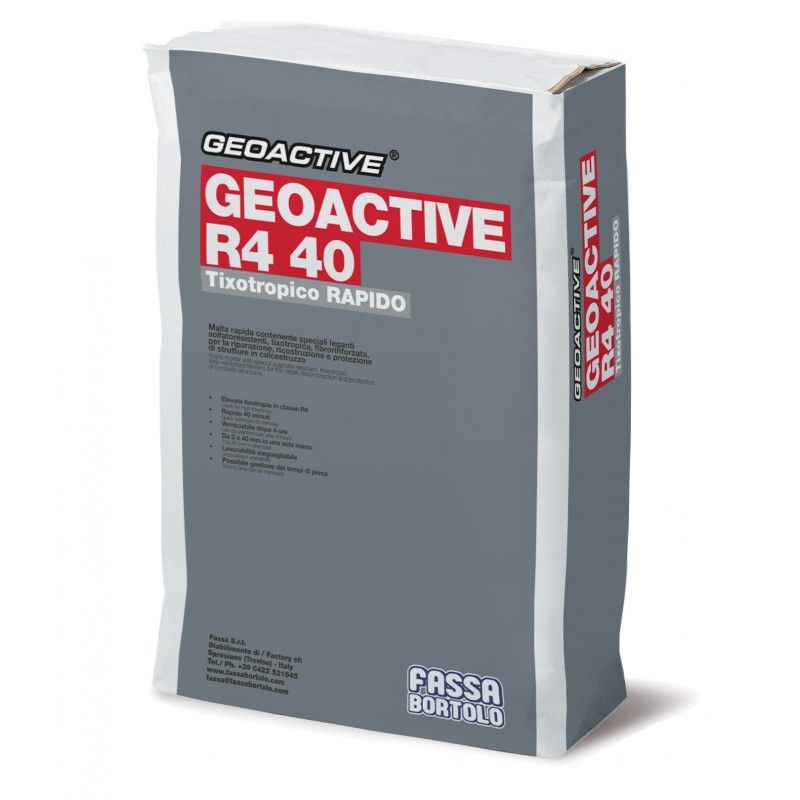 Malta Fassa Geoactive R4 40 (Sacco da 25 kg) Fassa Bortolo - 1 Malta Fassa Geoactive R4 40 (Sacco da 25 kg) Fassa Bortolo - 1
