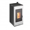 Stufa a pellet ermetica TermoVana Sofia 9 UP Bianco Opaco con uscita fumi superiore, 8kW Stufa a pellet ermetica TermoVana Sofia 9 UP Bianco Opaco con uscita fumi superiore, 8kW