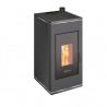 Stufa a pellet ermetica TermoVana Sofia 9 UP Grafite Opaco con uscita fumi superiore, 8kW Stufa a pellet ermetica TermoVana Sofia 9 UP Grafite Opaco con uscita fumi superiore, 8kW