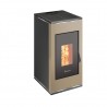 Stufa a pellet ermetica TermoVana Sofia 9 BACK Tortora Vintage con uscita fumi posteriore, 8kW Stufa a pellet ermetica TermoVana Sofia 9 BACK Tortora Vintage con uscita fumi posteriore, 8kW