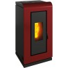 Stufa a pellet ermetica TermoVana King 14 Bordeaux Vintage canalizzabile, 12,6kW Stufa a pellet ermetica TermoVana King 14 Bordeaux Vintage canalizzabile, 12,6kW