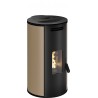 Stufa a pellet ermetica TermoVana Louvre 9 Back Tortora Vintage con scarico posteriore, 8,8kW Stufa a pellet ermetica TermoVana Louvre 9 Back Tortora Vintage con scarico posteriore, 8,8kW