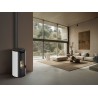 Stufa a pellet ermetica TermoVana Louvre 9 PJ Bianco Opaco con scarico superiore Poujoulat, 8,8kW Stufa a pellet ermetica TermoVana Louvre 9 PJ Bianco Opaco con scarico superiore Poujoulat, 8,8kW