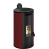 Stufa a pellet ermetica TermoVana Louvre 9 PJ Bordeaux Vintage con scarico superiore Poujoulat, 8,8kW Stufa a pellet ermetica TermoVana Louvre 9 PJ Bordeaux Vintage con scarico superiore Poujoulat, 8,8kW
