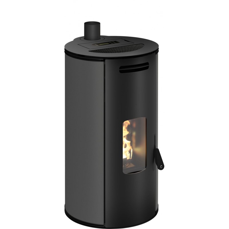 Stufa a pellet ermetica TermoVana Louvre 9 UP Grafite Opaco con sarico superiore, 8,8kW Stufa a pellet ermetica TermoVana Louvre 9 UP Grafite Opaco con sarico superiore, 8,8kW