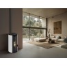 Stufa a pellet ermetica TermoVana Louvre 9 UP Bianco Opaco con sarico superiore, 8,8kW Stufa a pellet ermetica TermoVana Louvre 9 UP Bianco Opaco con sarico superiore, 8,8kW