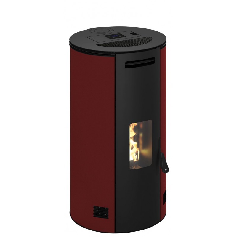 Stufa a pellet ermetica TermoVana Fancy 12 BACK Bordeaux Vintage canalizzabile con scarico posteriore, 11kW Stufa a pellet ermetica TermoVana Fancy 12 BACK Bordeaux Vintage canalizzabile con scarico posteriore, 11kW