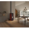 Stufa a pellet ermetica TermoVana Fancy 12 UP Bordeaux Vintage canalizzabile con scarico superiore, 11kW Stufa a pellet ermetica TermoVana Fancy 12 UP Bordeaux Vintage canalizzabile con scarico superiore, 11kW