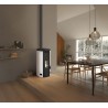 Stufa a pellet ermetica TermoVana Fancy 12 UP Bianco Opaco canalizzabile con scarico superiore, 11kW Stufa a pellet ermetica TermoVana Fancy 12 UP Bianco Opaco canalizzabile con scarico superiore, 11kW