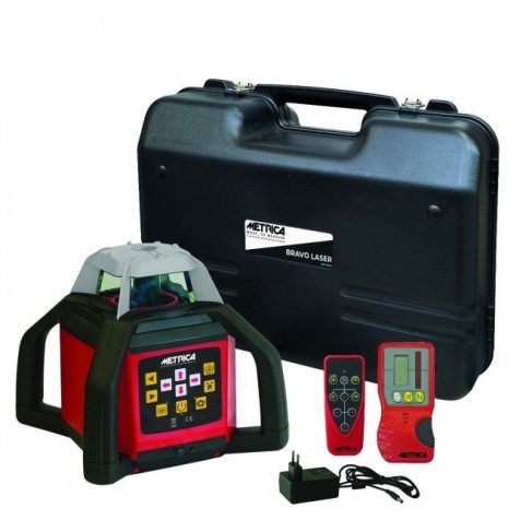 Livella laser Metrica rotativa con ricezione su 4 lati fornito con ricevitore 60736 Metrica - 1