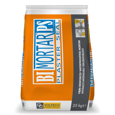 Intonaco Volteco Bi Mortar Plaster Seal impermeabile a spessore fibrorinforzato (Sacco da 25 kg) Volteco - 1