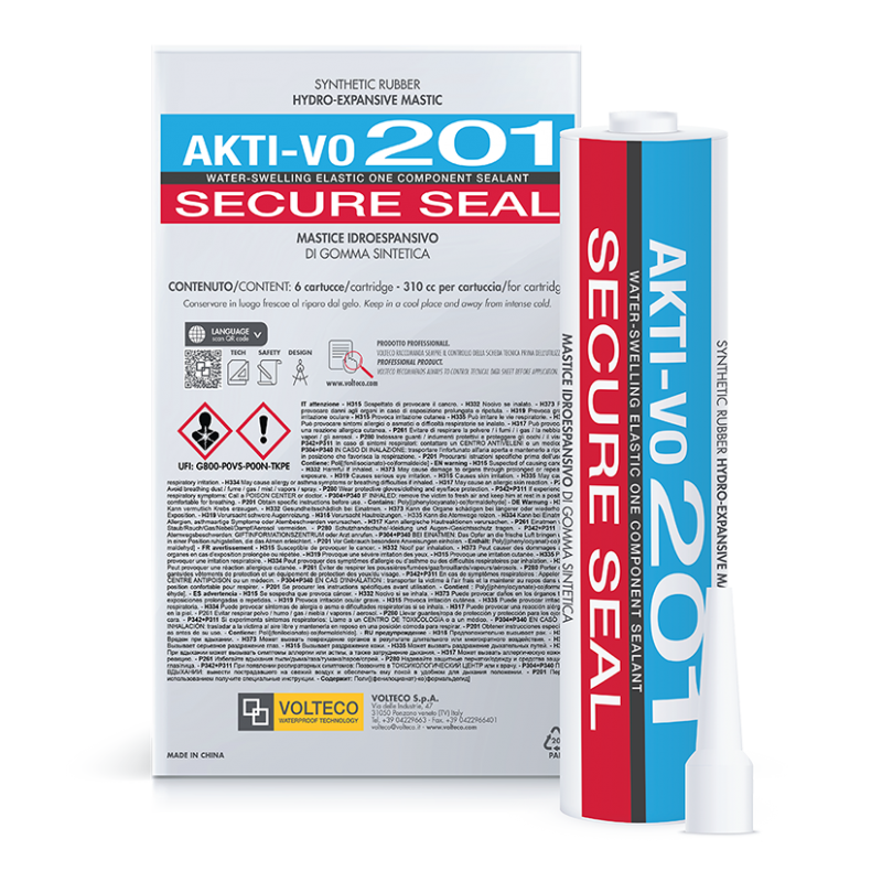 Mastice idroespandente Volteco Akti-vo 201 ( Scatola da 6 cartucce) Volteco - 2