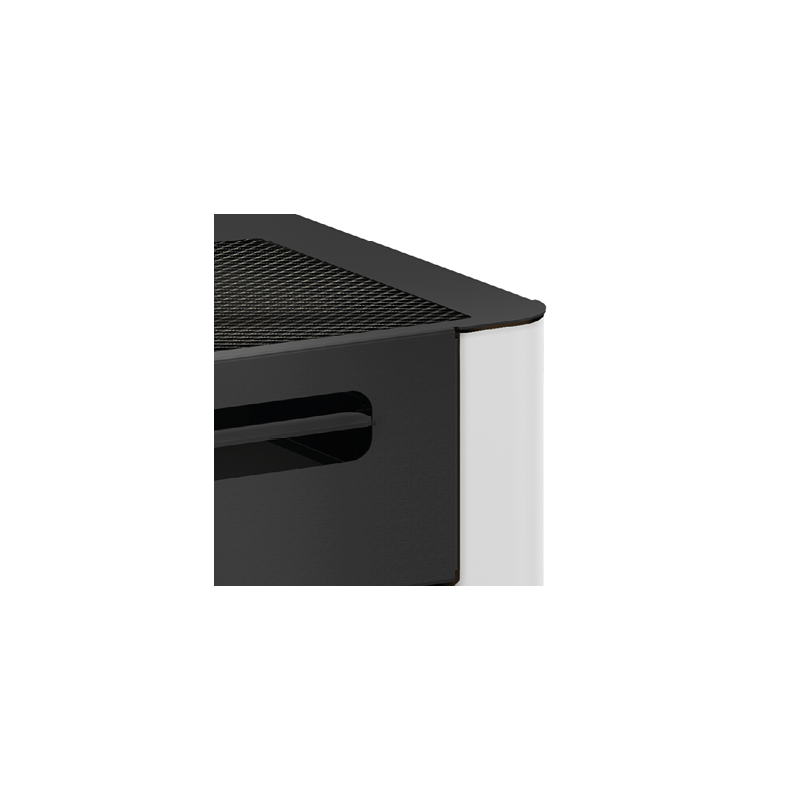 Stufa a pellet ermetica TermoVana Maria 9 UP Tortora Vintage con uscita fumi superiore, 8kW -2