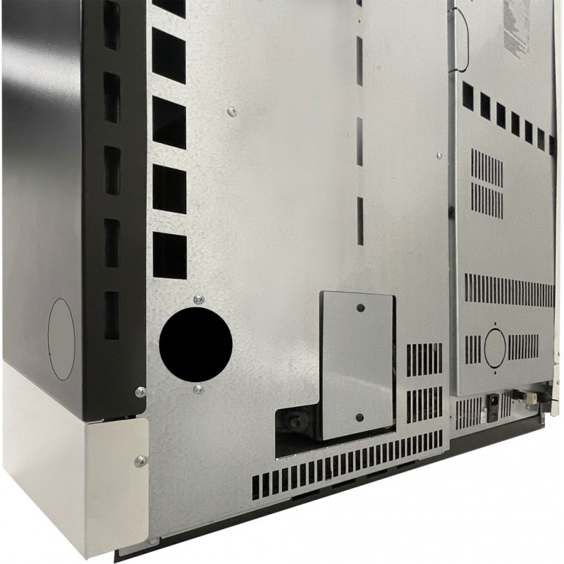 Stufa a pellet ermetica TermoVana Fine 14.3 UP Bianco Opaco canalizzabile con scarico superiore, 13kW -4