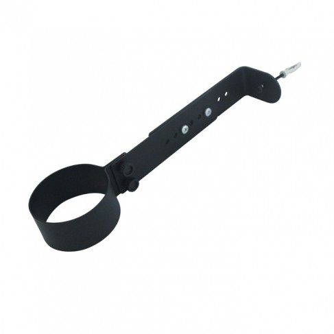 Collare di fissaggio a muro DN 150 nero opaco satinato - AN FIRE FE