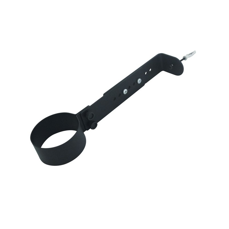 Collare di fissaggio a muro DN 150 nero opaco satinato - AN FIRE FE