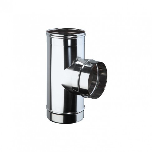 Raccordo a T 90° INOX DN 80 AISI 316L BA