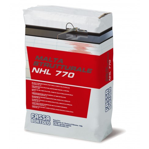 Bio-malta Fassa di allettamento 770 muratura a base di calce idraulica naturale NHL 3,5 (Sacco da 25 kg)