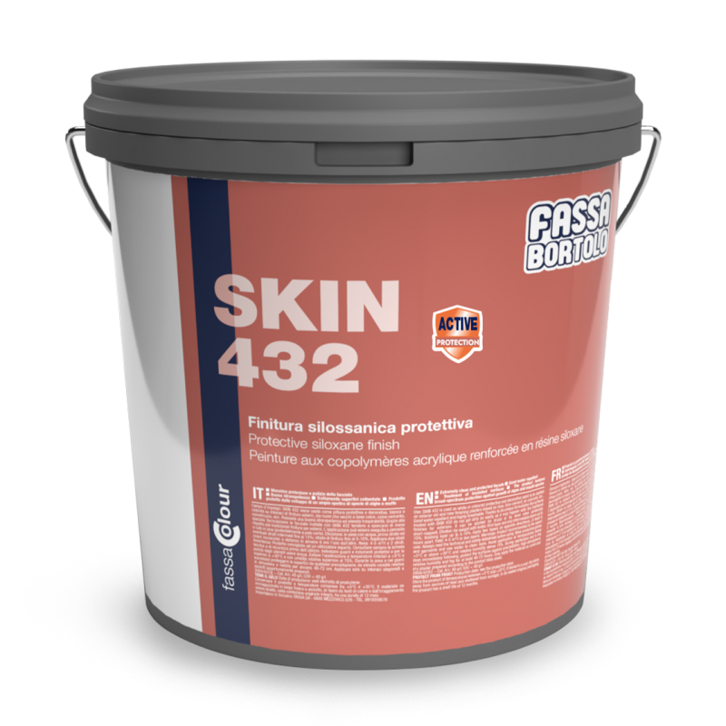 Finitura Fassa Skin 432 silossanica protettiva bianco (Secchio da 14 lt) Fassa Bortolo - 1