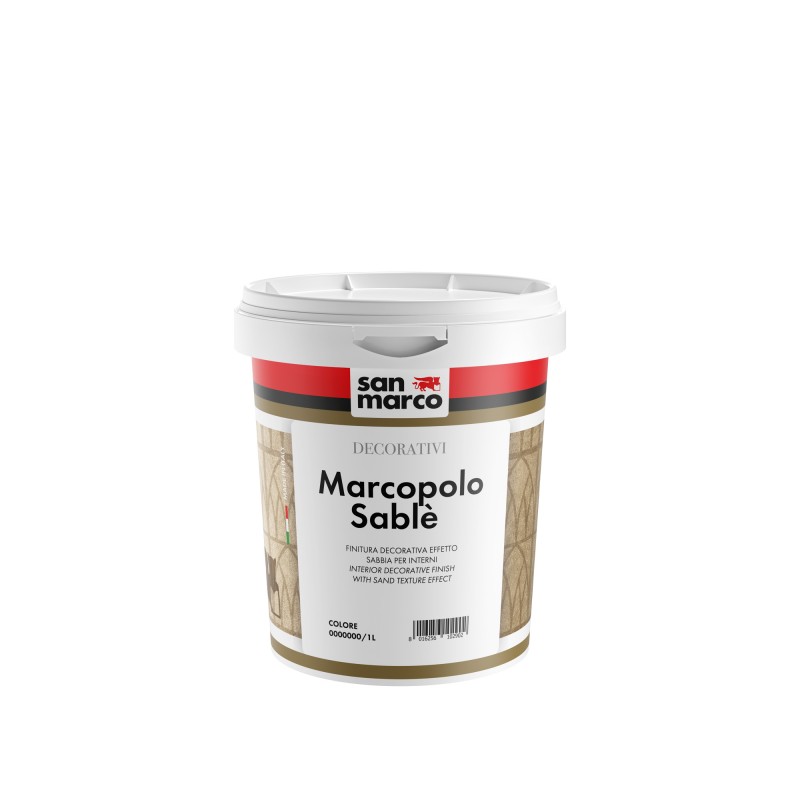 Pittura decorativa Marcopolo Sablè San Marco effetto sabbiato opaco (Secchio 1-4Lt) San Marco - 1