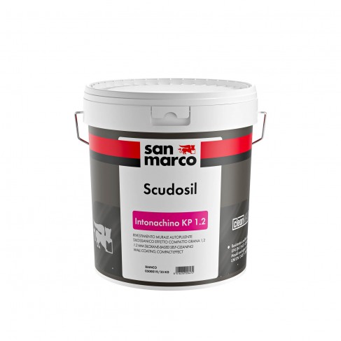 Rivestimento murale San Marco ScudoSIL effetto compatto Grana 1,2 (Secchio 25Kg)